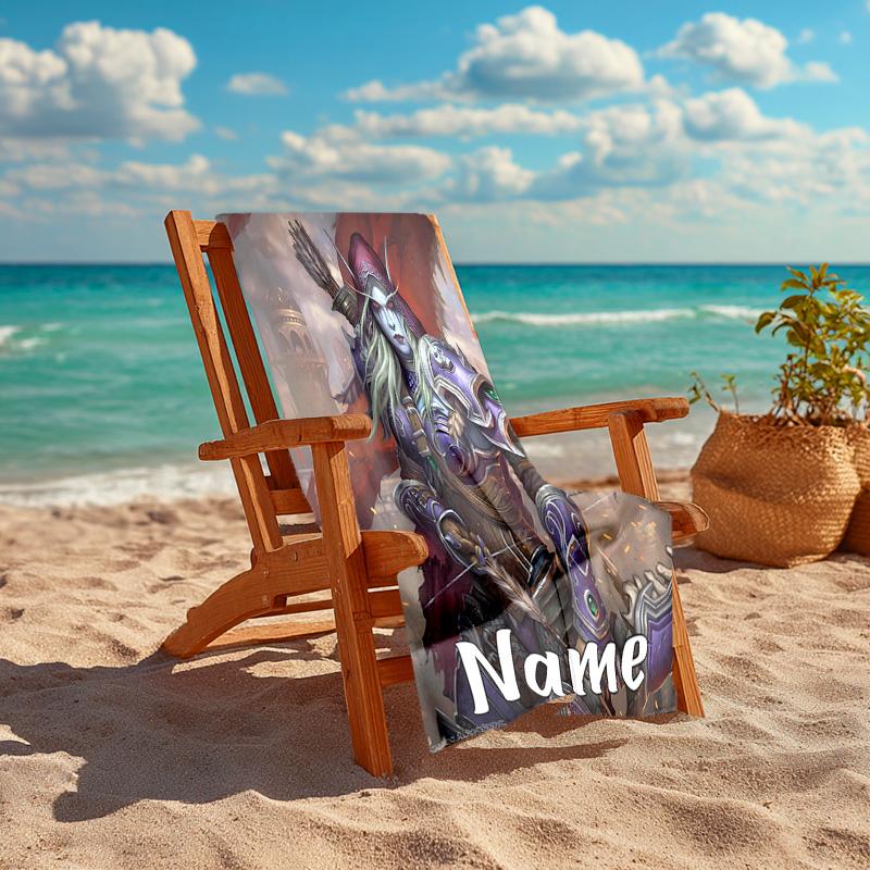 Personalized Customized Proof Beach Towel with World of Warcraft Pattern - Soft, Absorbent,quick-drying,perfect Swimming,camping&bathing