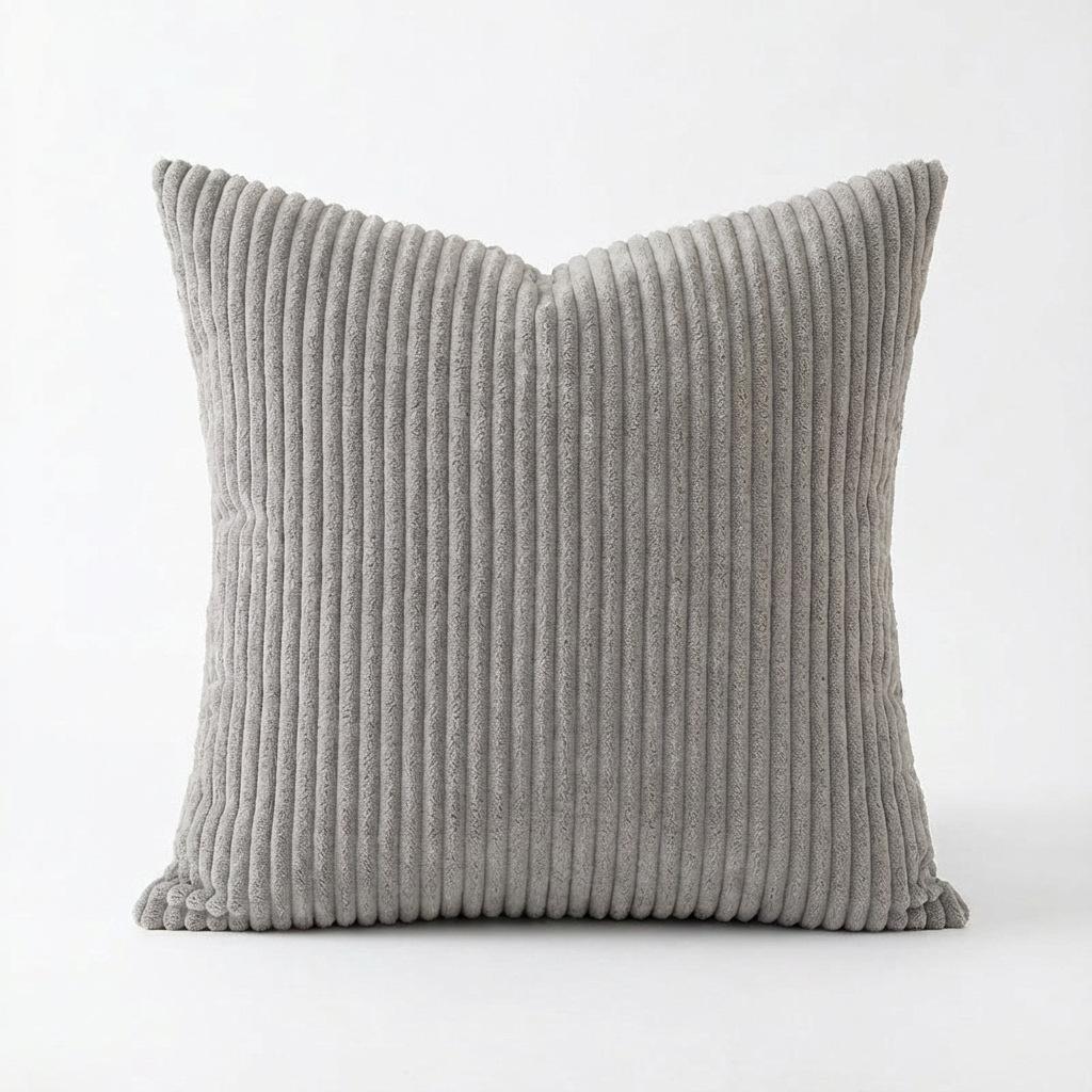 Solid Color Simple Corduroy Pillowcase 2026 New Living Room Sofa Cushion Decoration Pillowcase Cover