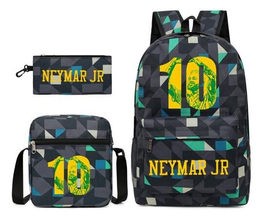 Youth Fashion Backpack Shoulder Bag Pencil Case Children'S Student School Bag 3-Piece Set