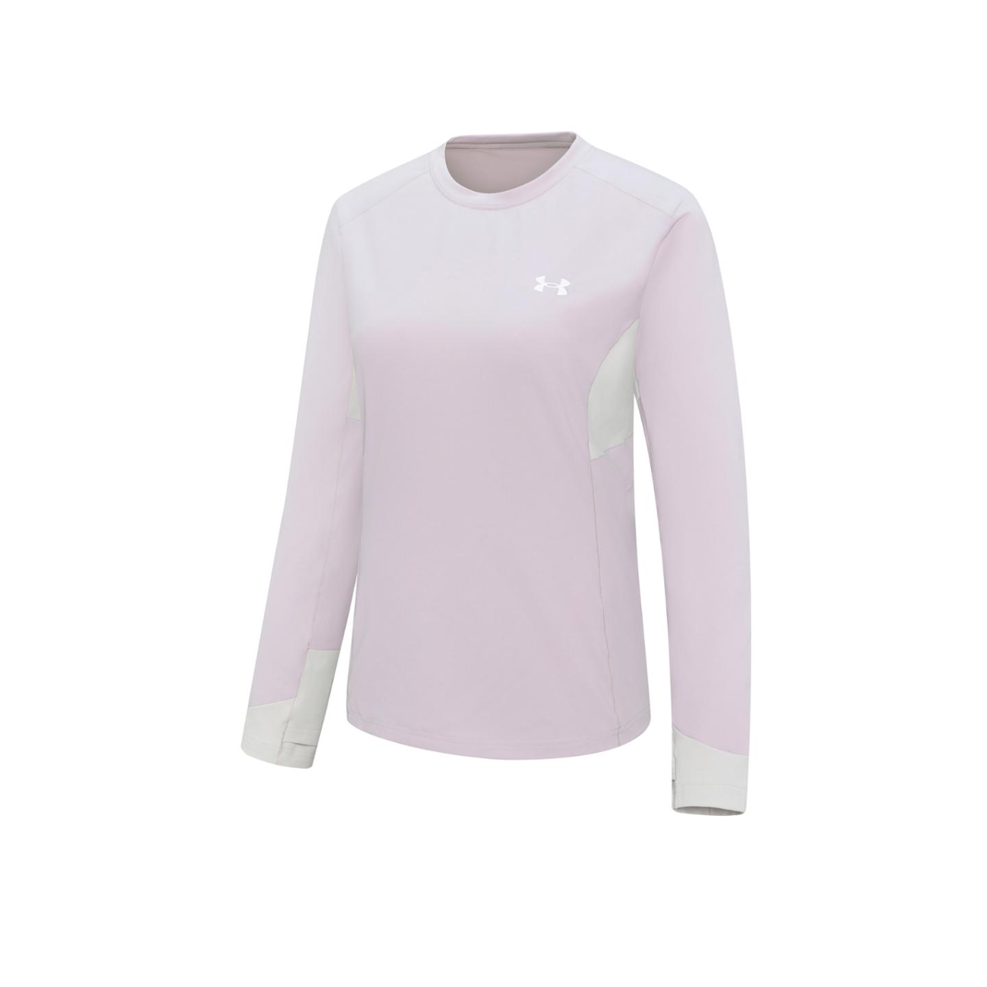 

Under Armour Hiking Casual Comfortable Sports Sweat-Wicking Round Neck Long Sleeve T-Shirt Women T-Shirt Lotus-Pink 14423272-0042 XS