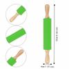 Solid Wooden Handle Mini Rolling Pin Non Stick Surface Non Stick Rolling Pin  Home Kichen Baking
