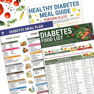 Portable Diabetes Food List Healthy Food Programme Diabetes Food Schedule Diabetic Food Chart Brochure Multi-function