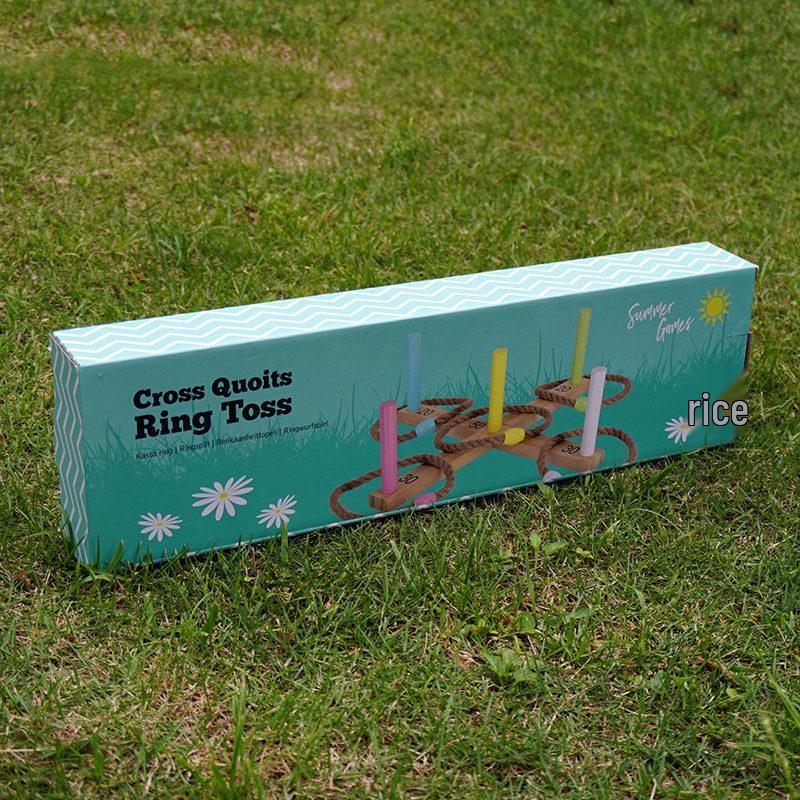 Hemp Rope Ring Toss Set - Classic Outdoor Game for Children and Adults