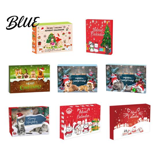 Interactive Pet Toys Toy Advent Calendar 24-Day Christmas Countdown Cat or Dog Set for Pets Safe