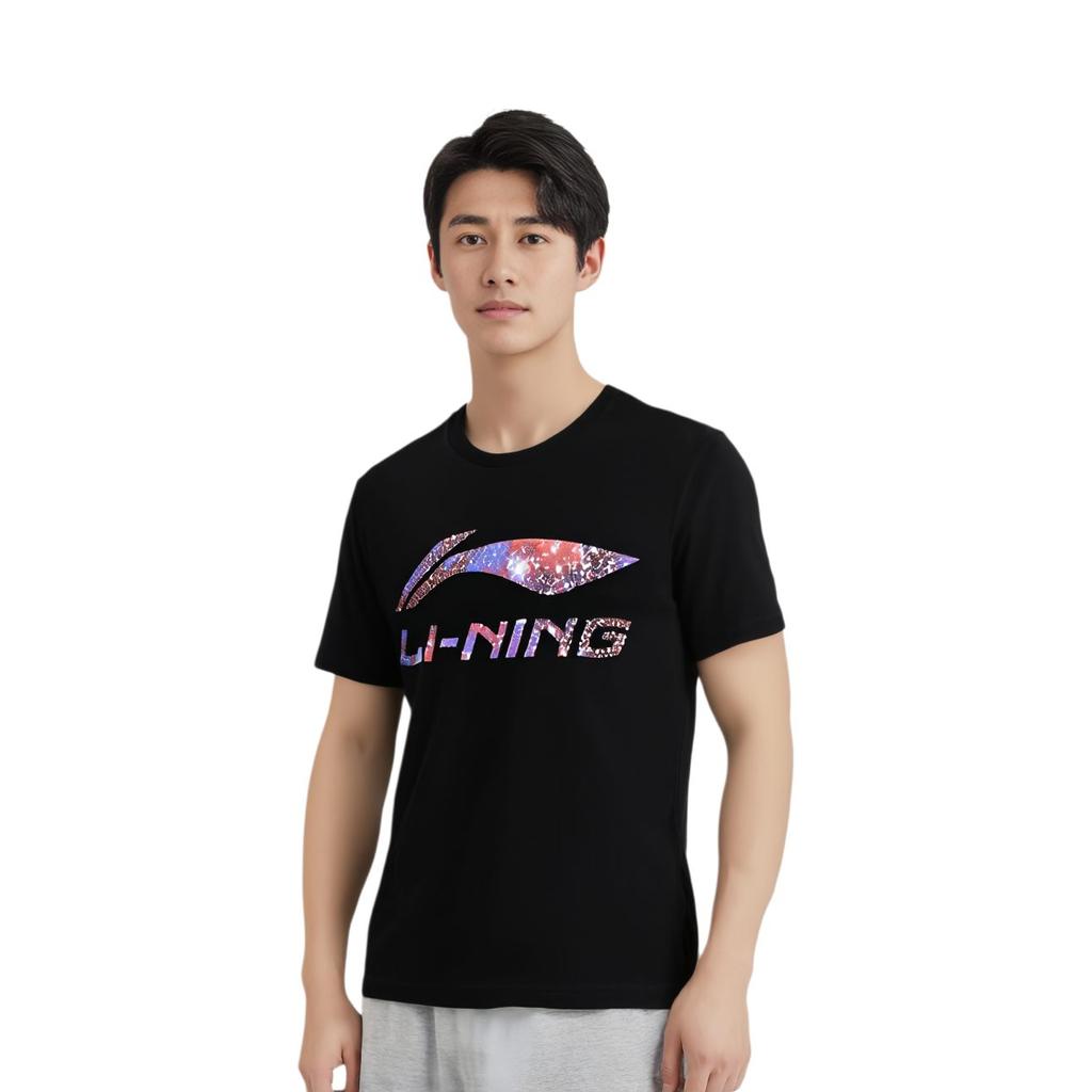 Li Ning T Shirts Unisex Crew Neck Moderate Straight Fit AHSS971-1