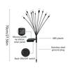 Decorative Solar Garden Light Outdoor Waterproof Firefly- for Path Light for Pathway Yard Patio Landscape Warm White/Col