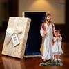 Jesus and Girl Statue, First Holy Communion Gift for Girls FIRST HOLY COMMUNION STATUE - Jesus and Girl Figurine for Christian Home Decor