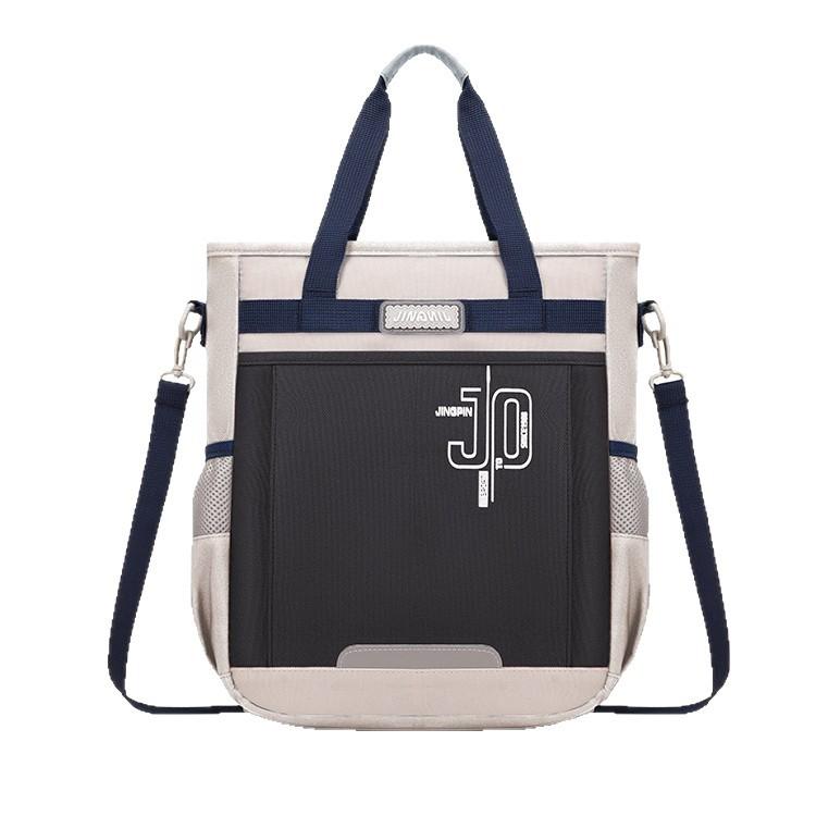 School bag, handbag in summer, high value, contrasting colors, light, simple and large-capacity tutoring bag