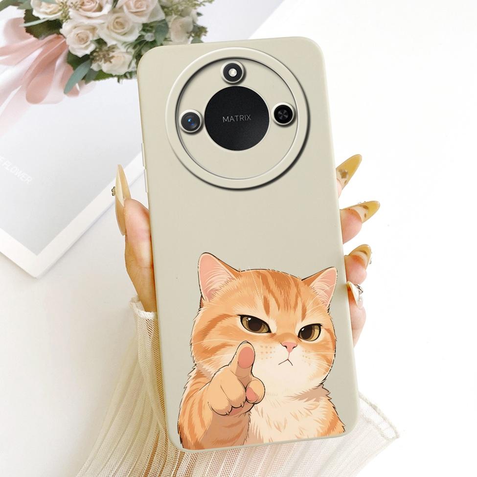 6.8'' For Honor X9c Smart Case Silicone Fashion Luxury Cute Cartoon Painted Cover For Honor X9c Smart Funda