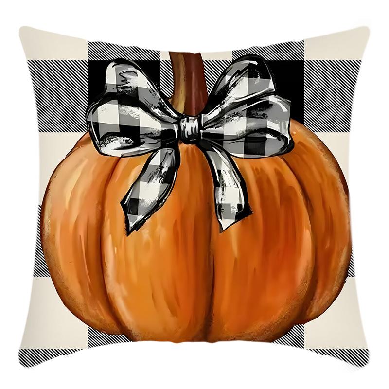 New Cross-cuddle Pillow Cover English Letters Thanksgiving Printed Cushion Home Sofa Cushion Cover