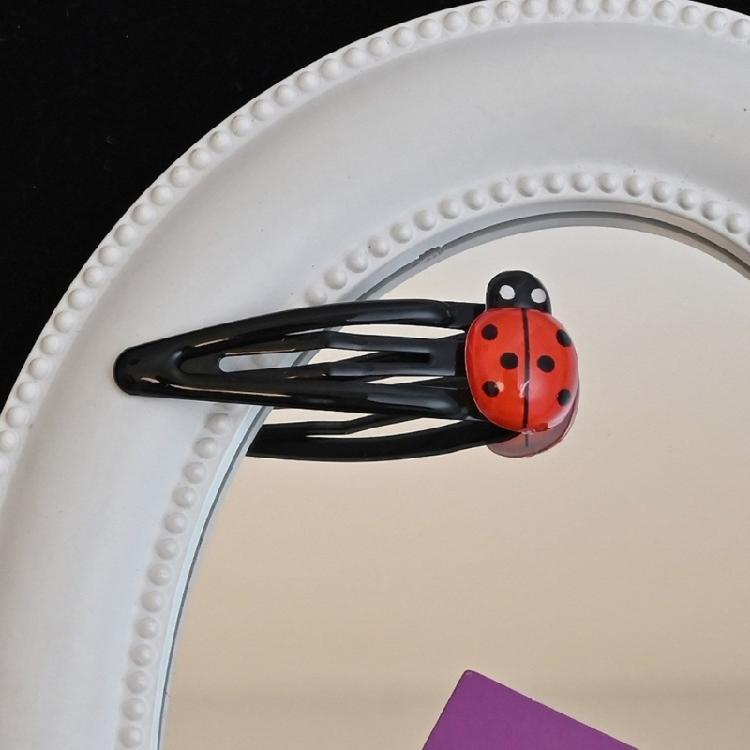 Antiskidding Children Hairclip Unique Ladybugs Hair Pin Premiums Alloy Hair Clip for Girls Christmas Birthday Present