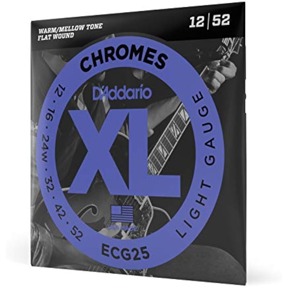 D Addario Daddario Electric Guitar String Flatwound Light .012-.052 ECG25 [Domestic Genuine]