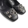 Great HERMES Pumps Black Leather Women 37 Used