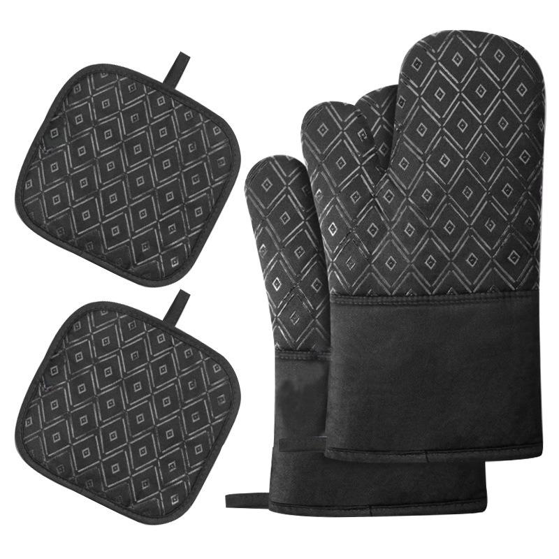 Rutschfeste und Hitzebeständige Mikrowellenhandschuhe Backofen Hitzebeständige Handschuhe