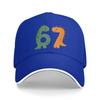Carino 67 Meme Dinosauro Sei Sette Numero 6 7 Paleontologia Casual Cappellino da Baseball Escursionismo Cappellino Trucker Primavera Uomo Cappellini da Baseball alla Moda