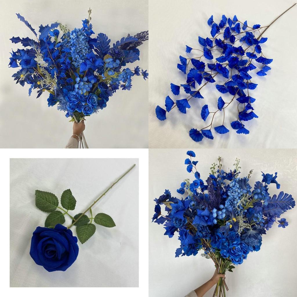 Faux For Flowers Wedding Arch Blue Starry Hydrangeamacrophylla Hanging Wall