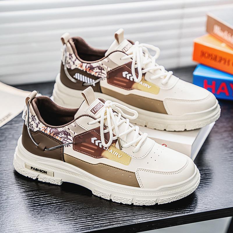 Men's shoes 2025 new spring British style youth outdoor mountaineering non-slip sports leisure tooling board shoes tide shoes