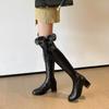 Women's Boots 2023 New Plush Women's Shoes Warm and Sexy Zipper Long Sleeve Over-the-Knee Plush Boots Fashion Winter Boots