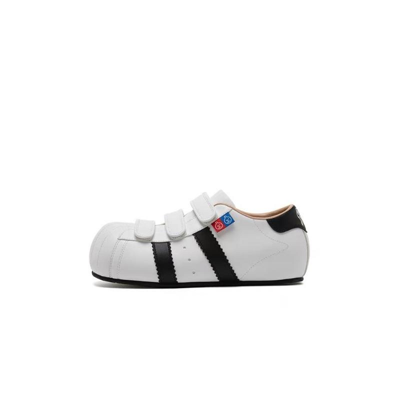 

Мультяшные повседневные кеды для мужчин и женщин, новые белые кеды на липучках, легкие и дышащие трендовые туфли для женщин 35