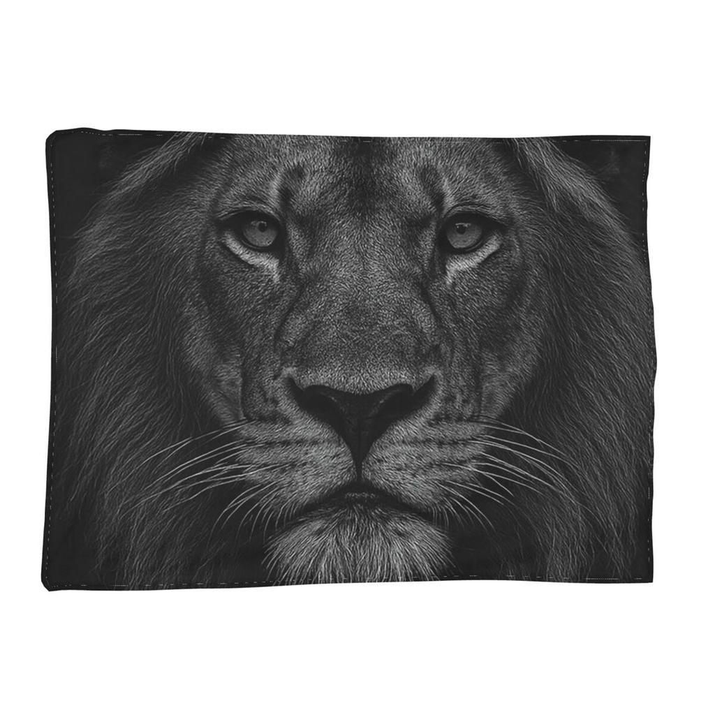 Lion Colourful Painting Blanket Soft Warm Flannel Throw Blanket Plush for Bed Living room Picnic Travel Home Couch