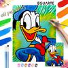 Donald Duck Oil Painting Art Handmade Diy Painting Home Decoration Gift