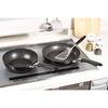 Pearl Metal Frying Pan, Black, 28cm, Induction Compatible, Deep, Mega Marble, HB-4373