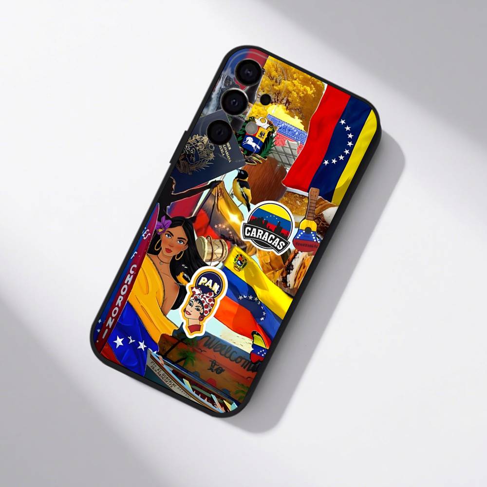 Flag OF The Venezuela Venezuelan Phone Case For Samsung S25,S24,S21,S22,S23,S30,Ultra,S20,Plus,Fe,Lite,5G Black Cover