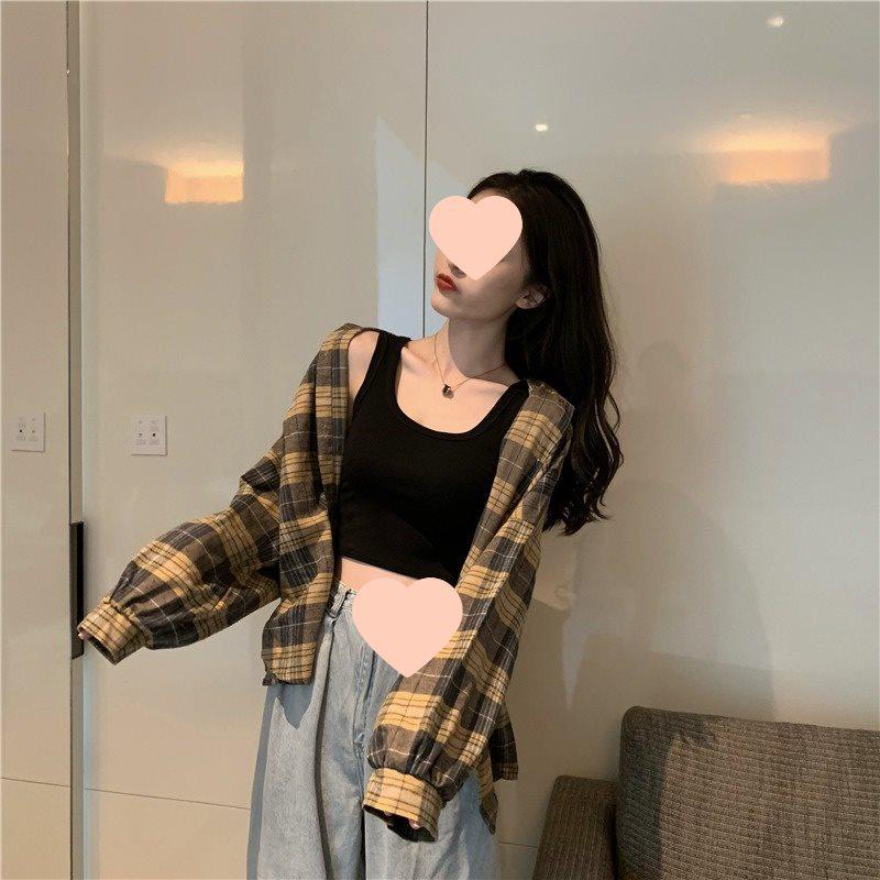 Black U-Back Beauty Women's Camisole Vest Sleeveless Crop Top