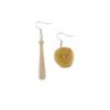 Geometric Baseball Wooden Earrings For Women Handmade Autumn Winter Jewelry