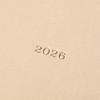 2026 Planner, Weekly Planner, December 2025, Semi-A5 Size, Nuance Color, Champagne Gold, EDiT 26WDR-ETH02-CG