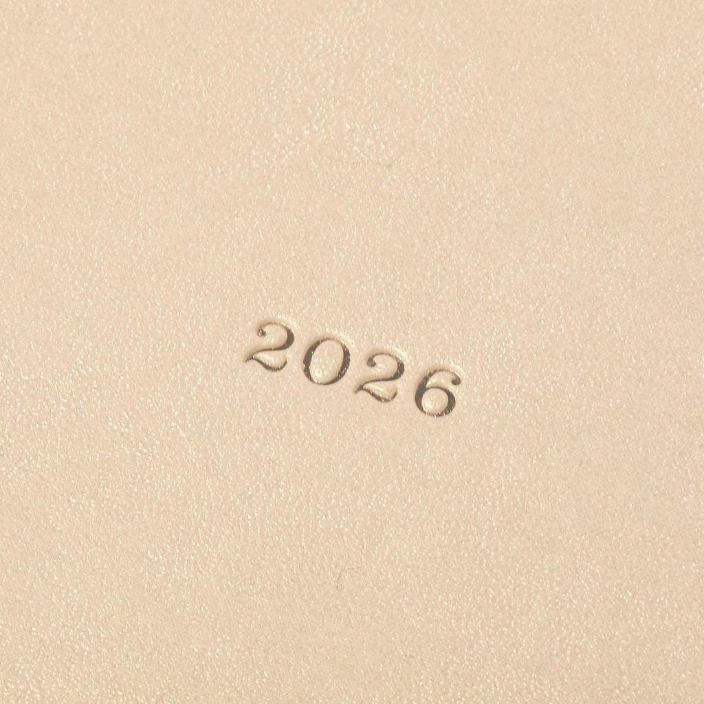 2026 Planner, Weekly Planner, December 2025, Semi-A5 Size, Nuance Color, Champagne Gold, EDiT 26WDR-ETH02-CG