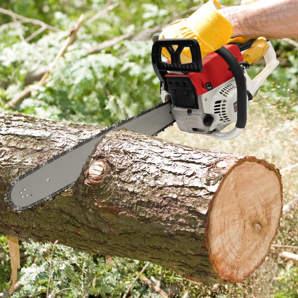 For Scie À Chaîne À Essence 20 Pouces 52cc, Tronçonneuse Sans Fil À Gaz Pour Couper Le Bois, Outils De Jardin