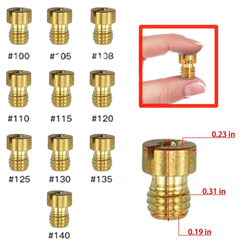 40-Piece PWK PE CVK Carburetor Main & Secondary Fuel Jets Set