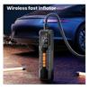 Cordless Car Tire Inflator Wireless Portable with Led Display Rechargeable Battery Compact Efficient Air Pump for Cars Bikes(Black)