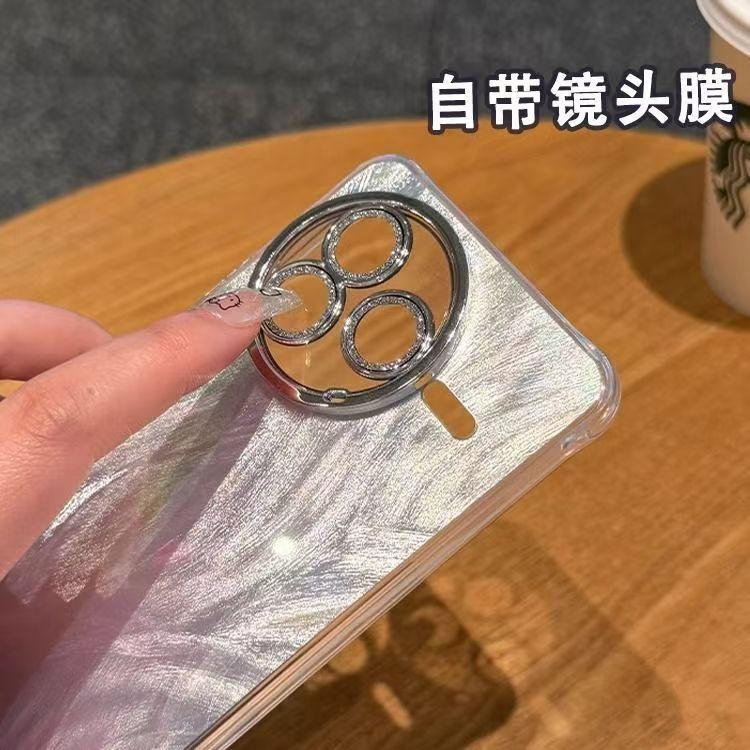 Applicable to Redmi K80 Supreme Edition mobile phone case glitter lens film note14 feather yarn TURBO4 fashion Xiaomi 15