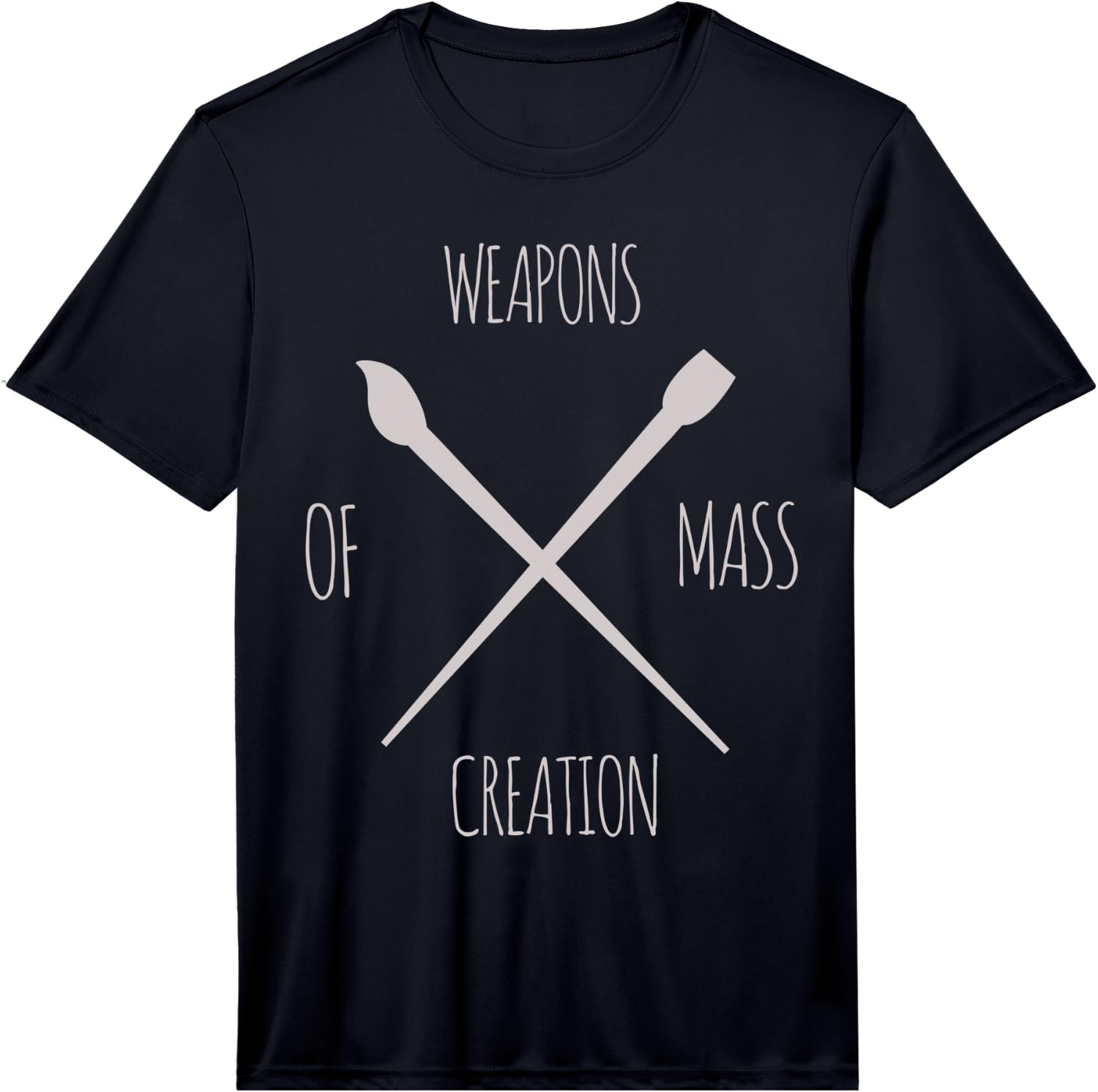 Weapons of Mass Creation Crossover Brushes Funny T Shirt Performance  Unisex T-Shirt S