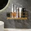 Accessible Luxury Electric Toothbrush Rack Punch-Free Toilet Bathroom Wall Hanging Toothbrush and Cup Toothpaste Storage Rack