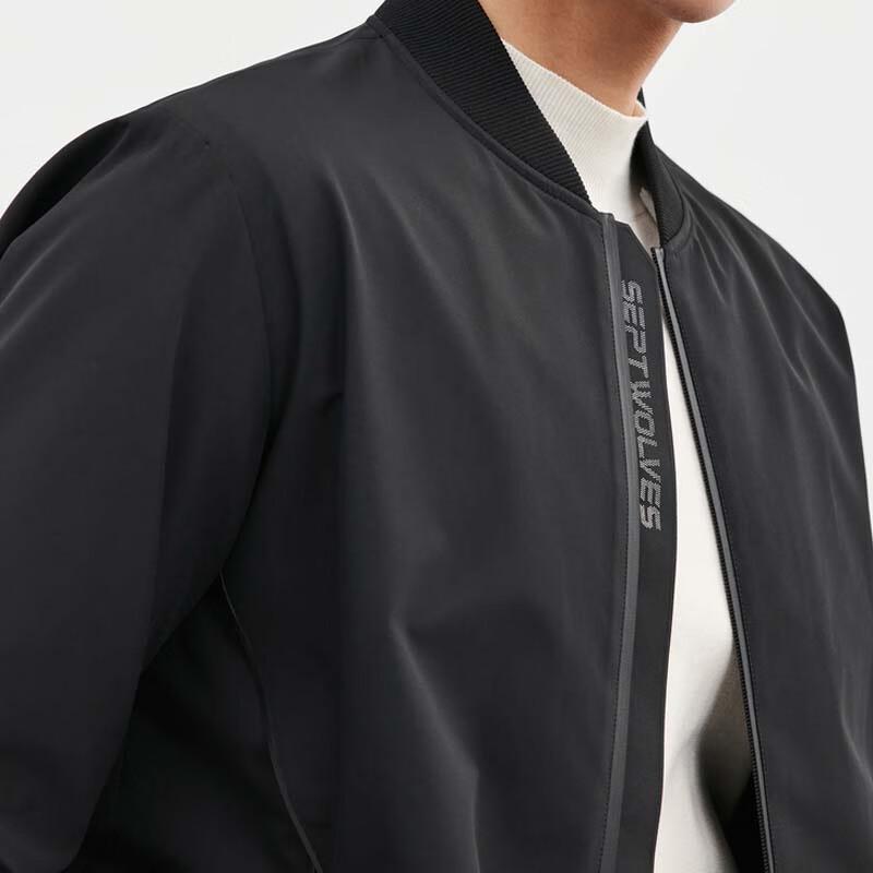 SEPTWOLVES Men's Baseball Collar Warm Jacket