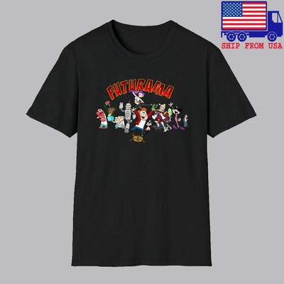 Futurama Cartone Animato Serie TV Uomo Nero Taglia S-5XL