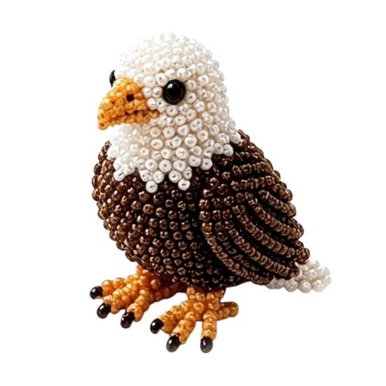 Kit de Broderie cu Mărgele Pasăre DIY, Kit de Meșteșug cu Mărgele Animale 3D, cu Accesorii Colorate cu Mărgele, Proiect Drăguț de Meșteșug cu Pasăre din Mărgele pentru Adulți și Adolescenți Cadou Creativ