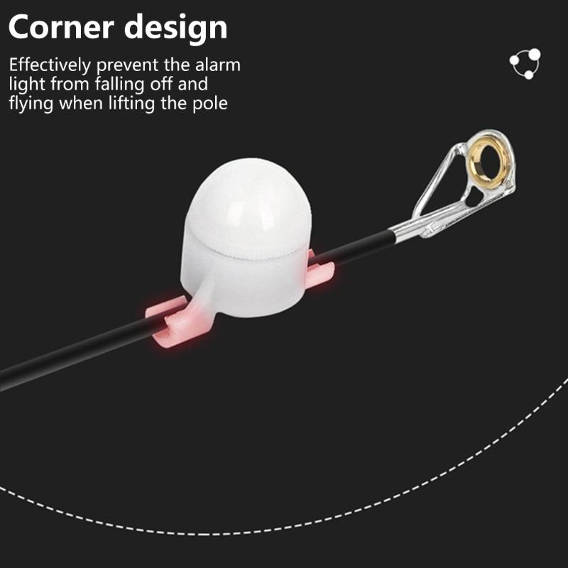 Sensitivity Fishing Bites Alarm Device for Lake River Sea High Impact Plastic Construction Night Fishing Compatibility