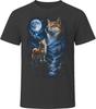 Shiba Inu Howling At the Moon T-Shirt