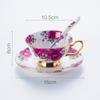 Pastoral Rose Bone China Tea Cup Saucer Spoon Set 200ml Europe Advanced Porcelain Coffee Cup British Ceramic Teacup Dropshipping