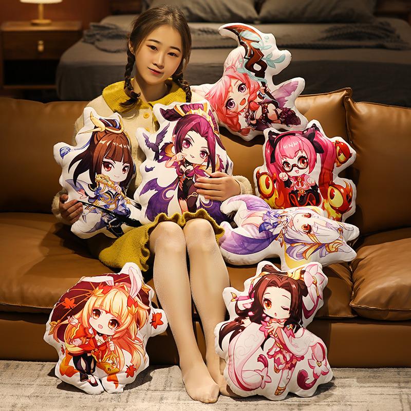 King Quality Premium Glory Video Game Hero Plush Cushion Pillow Soft Crystal Velvet Cartoon Print