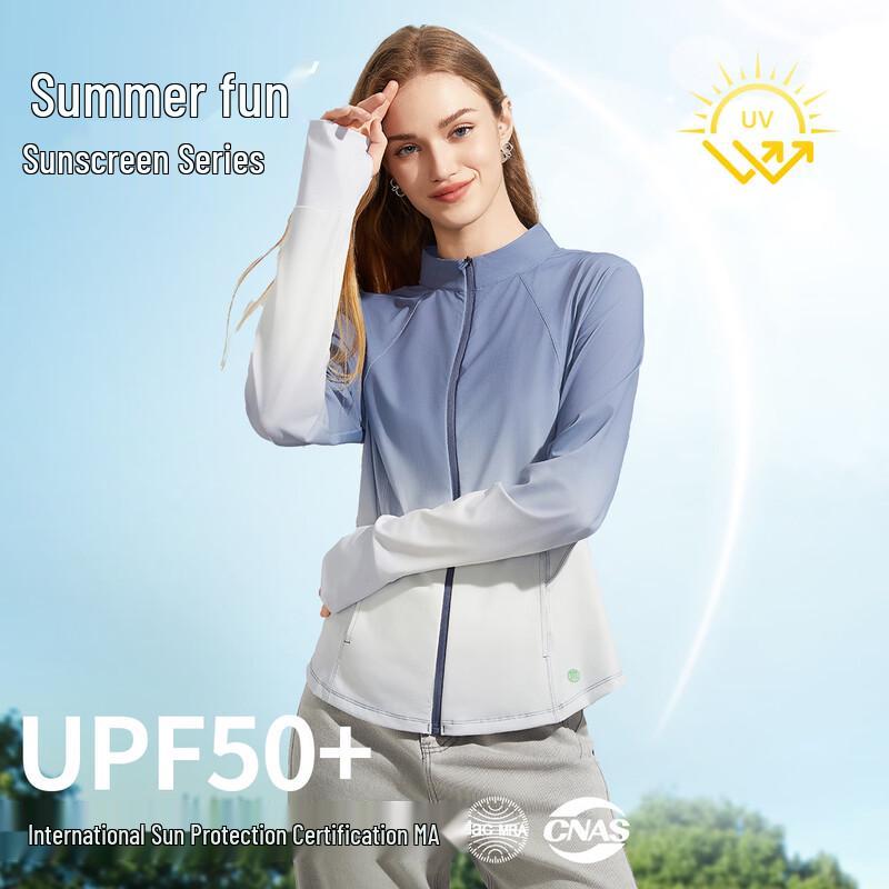 Shetu Women s Gradient UPF 50+ Long Sleeve Sun Protection Shirt M