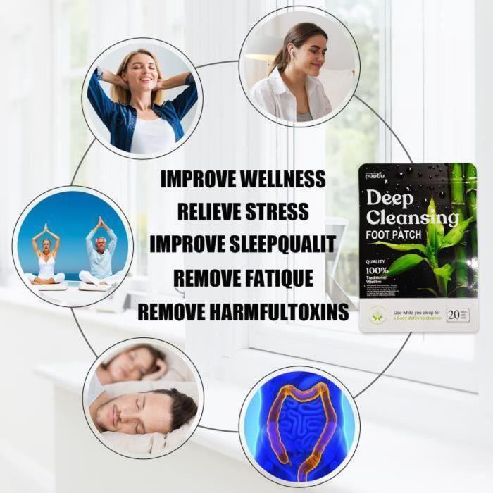 Patchs Detoxifiants - Vinaigre de Bambou - 30PCS - Vegan - Pour Tous Types de Peau