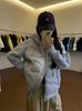 Beibei ibell pressing glue straight punching white duck down fluffy age-reducing warm knitted splicing outdoor light down jacket