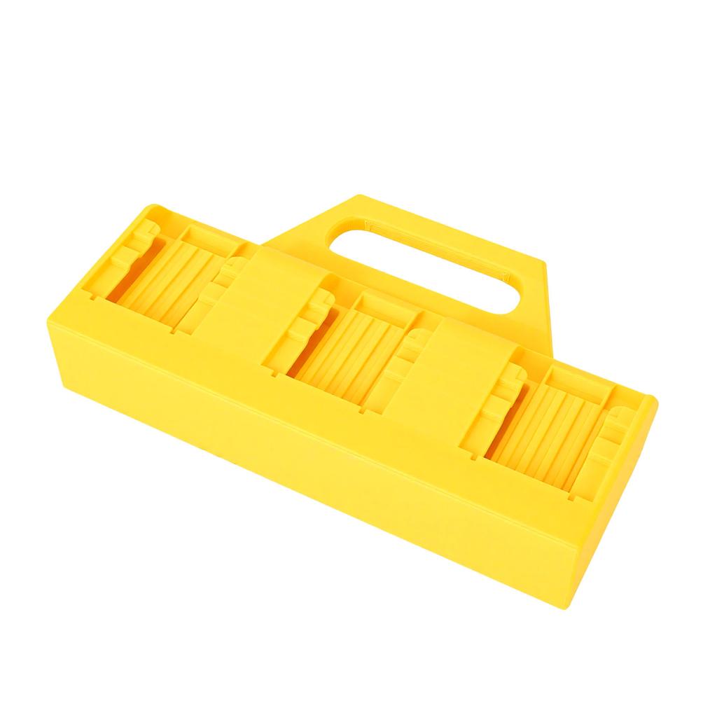 6 Slot Battery Holder Fit for DCB200 Portable ABS Carrying Case Quick Access Compact Storage Organizer for Tool Bags