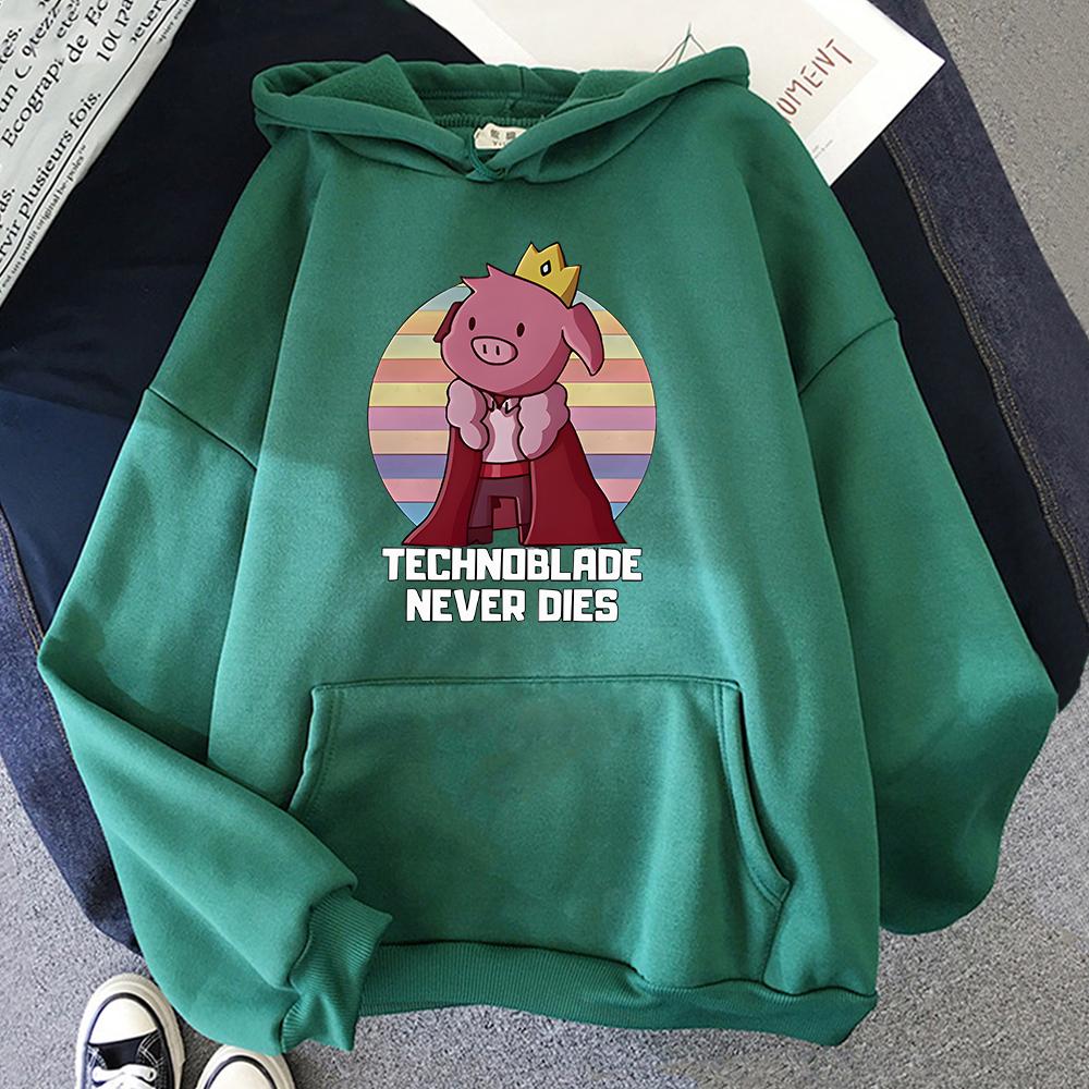 Buy Technoblade Never Dies Merch Funny Hoodies Wome/Men Fall