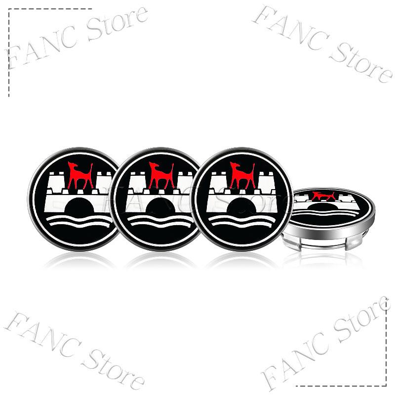 For VW 4Pcs 60MM (56MM I.D) Wolfsburg Edition Emblem Car Wheel Center Cap Rim refit Covers Sticker For VW Golf MK5 Touareg Touran